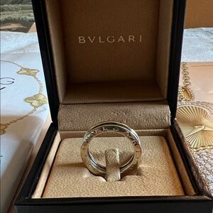 Bvlgari B Zero 1 White wedding band ring.